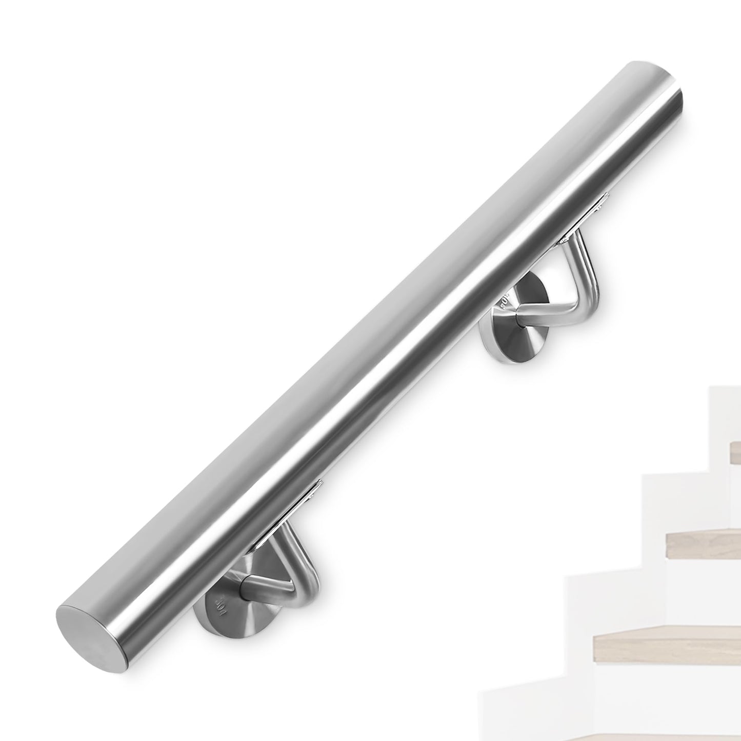 Balustrada OUUTMEE Handlauf din otel inoxidabil 200 cm, 304