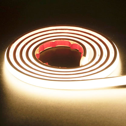 pcning COB LED Strip, 3 Metres, Self-Adhesive Cool White, Waterproof IP67, 3 m LED Strip Light, 230 V, Direct Connection with Plug (Cool White, 3)