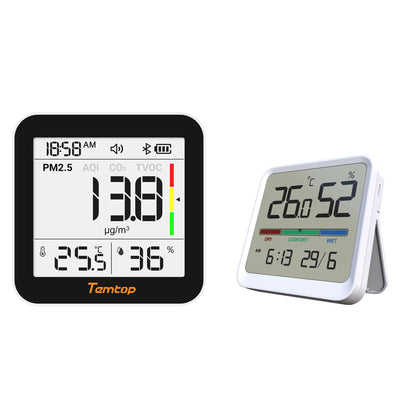 Monitor aer Temtop M10+ CO2 6-in-1 Bluetooth PM2.5 VOC