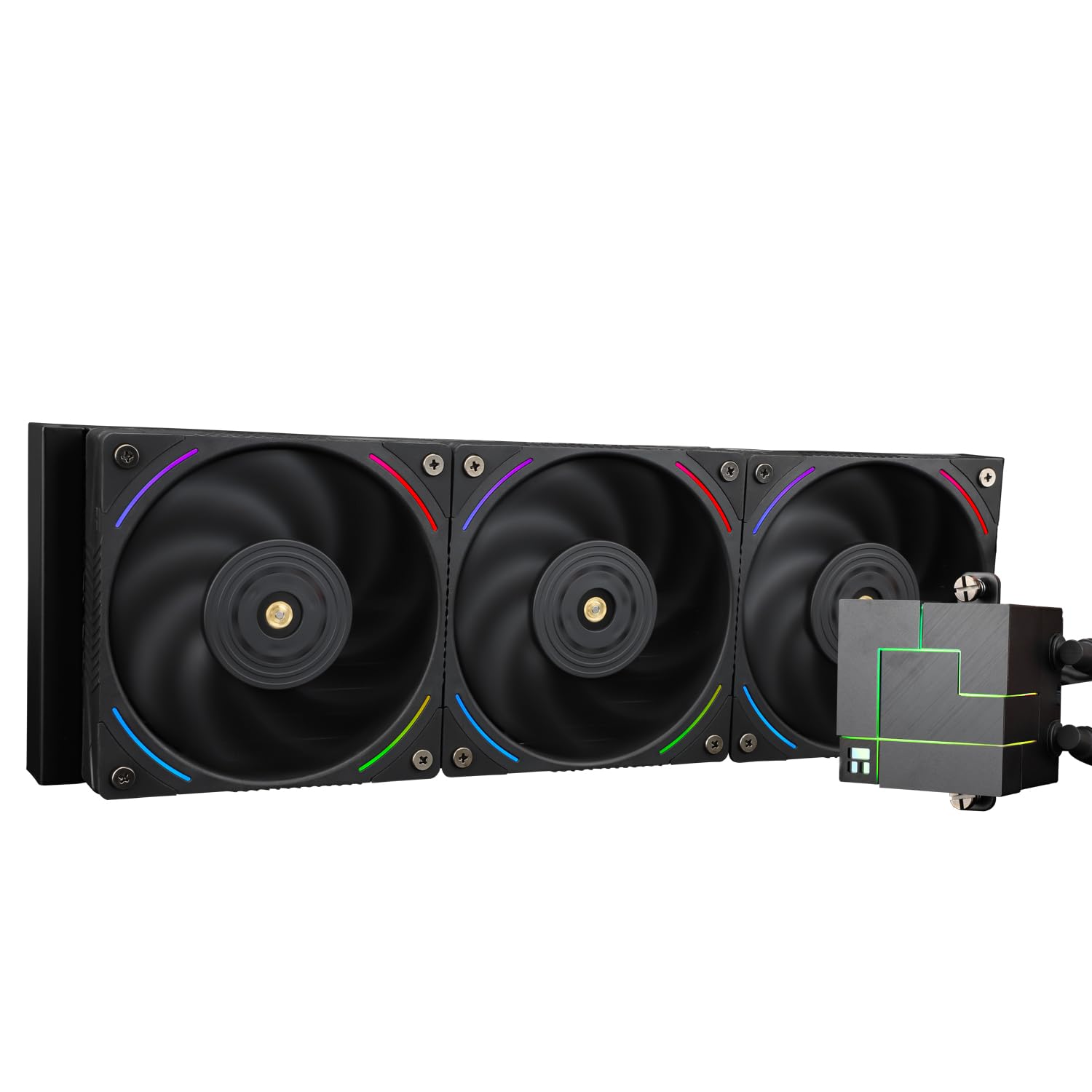 Thermalright Core Matrix 360 Black CPU Liquid Cooler with 120mm PWM Fan,360 Black Cold Row Specification,Integrated Water Cooler Heatsink,for AM4/AM5,Intel 1700/1150/1151/1200/2011