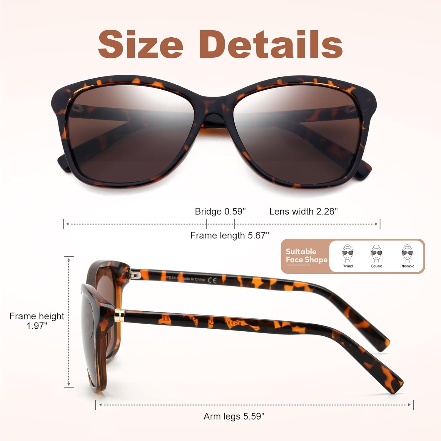 Missfive Pack of 2 Vintage Bifocal Sunglasses with Prescription Women's Classic Reading Sunglasses Women Black Turtle Retro Cat Eye Glasses, UV Protection Sunglasses for Driving, +2.5