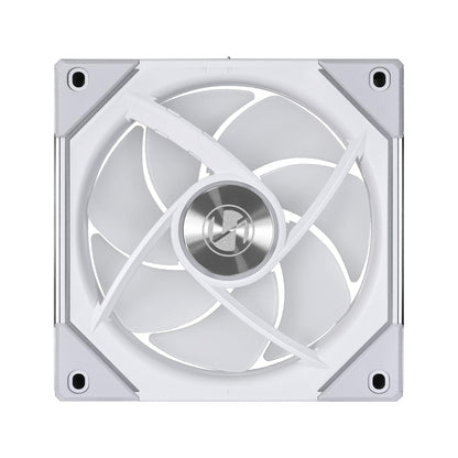 Lian Li UNI Fan SL-Infinity 120-Triple Pack-ARGB Fan-Infinity Mirror-Daisy-Chain Design-Customizable Lighting Effects-One Cable Connection-with Controller-White-(UF-SLIN120-3W)