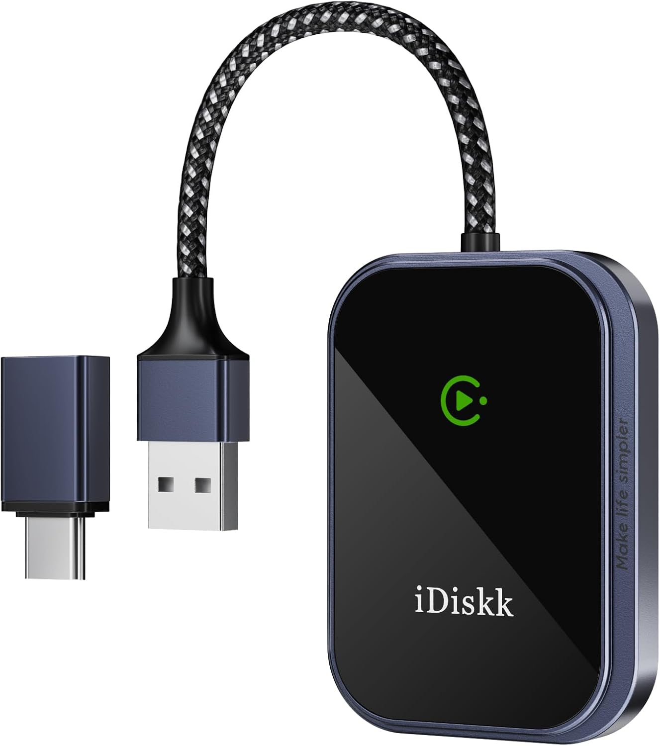 CarPlay Wireless Adapter for Apple iPhone 2024 Upgrade Converts Wired to Wireless Adapter for iPhone, Plug and Play CarPlay