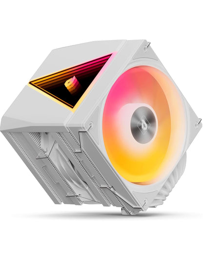 upHere UE2 Elite TC8C CPU Cooler ARGB 120 mm, Dual Tower with 8 Heatpipes, TDP 280W, Processor Fan for AM5/AM4/AM3 Intel 1851/1700/115x/1200, Quiet PC Cooler