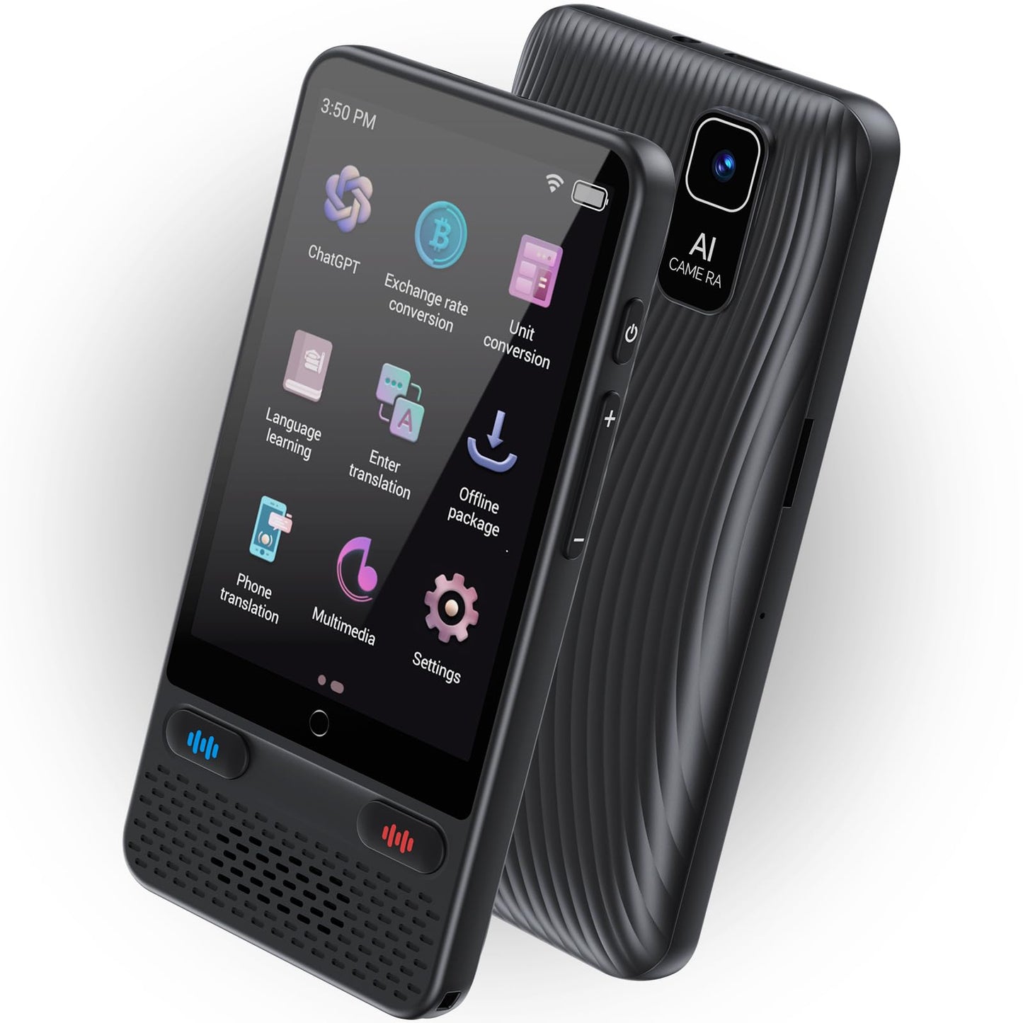 Translator vocal S85 Voice Translator AI, 138 limbi online, offline