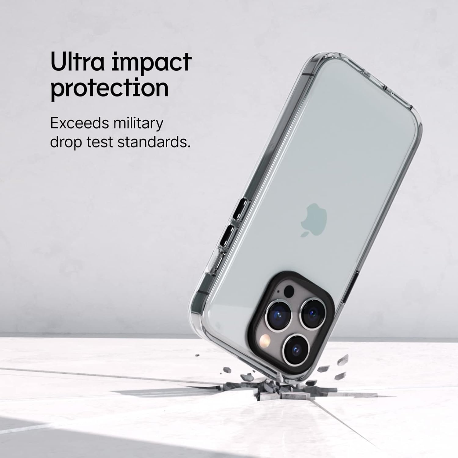 RHINOSHIELD Clear Case Compatible with Magsafe for [iPhone 15 Pro Max] | Superior Magnetic, Advanced Yellowing Resistance, Crystal Clear, Protective Clear Phone Case - White Camera Ring