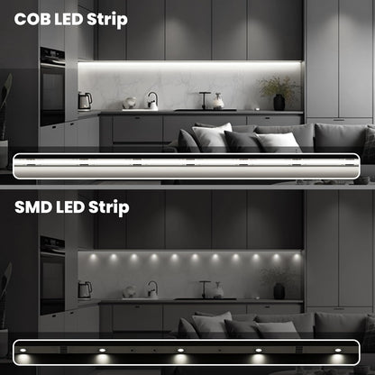 Banda LED Ruan App Control COB 5m 24V 6000K alb rece