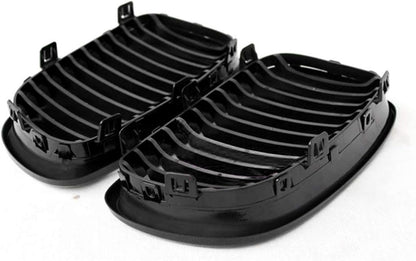 2 x Black Gloss Front Grille for E81 E82 E87 E88 LCI 2008-2011