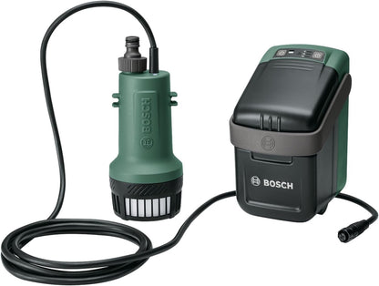 Pompa submersibila Bosch GardenPump 18V-2000, fara baterie, verde clasic