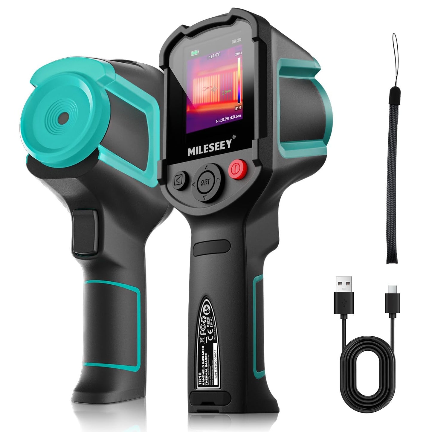 Camera termica MiLESEEY TR10 192x192, 25 Hz, 8GB, 8 ore