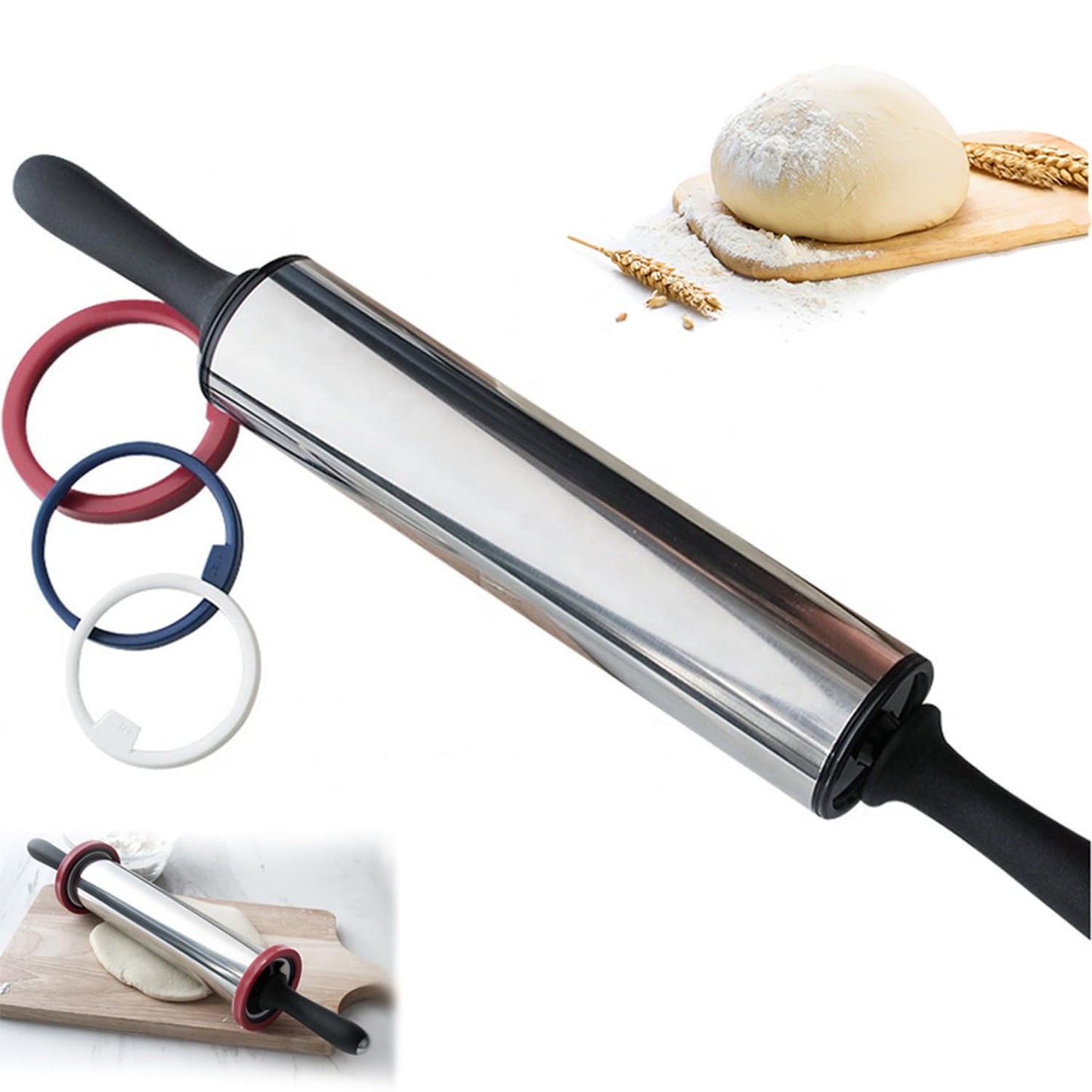 Sucitor Blackvapo inox cu inele de grosime 48 cm