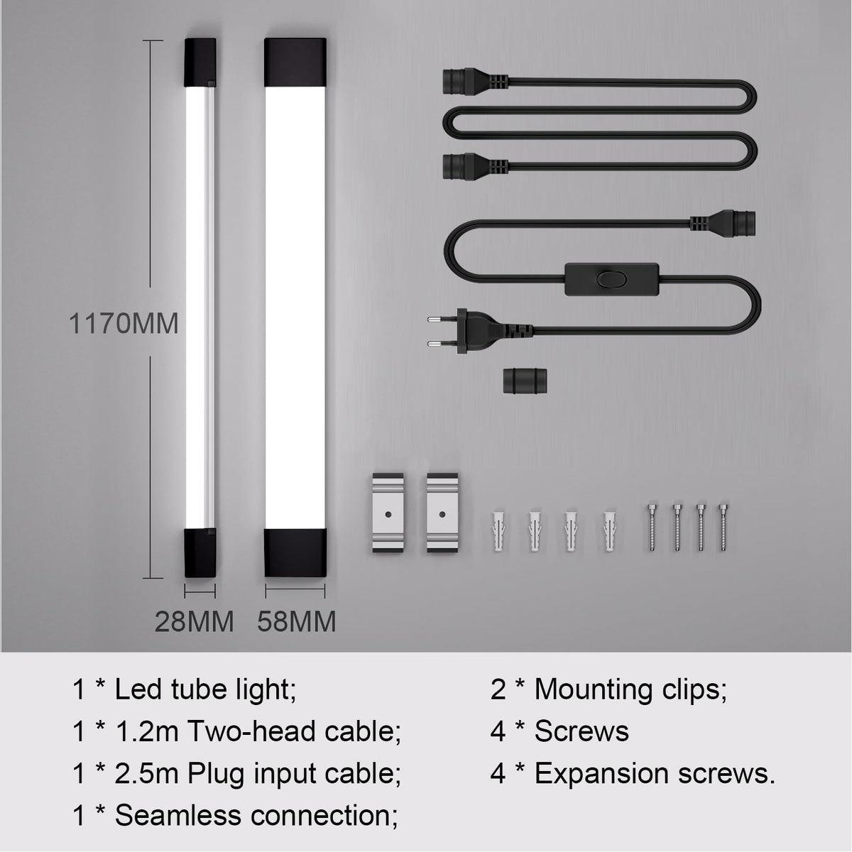 Lampa LED ANTENLICHT Wet Room 120 cm 36W 3960 lm IP65