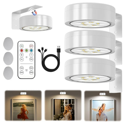 Lampa LED RIRIDAMAI Wireless Painting Lights 3 bucati cu telecomanda