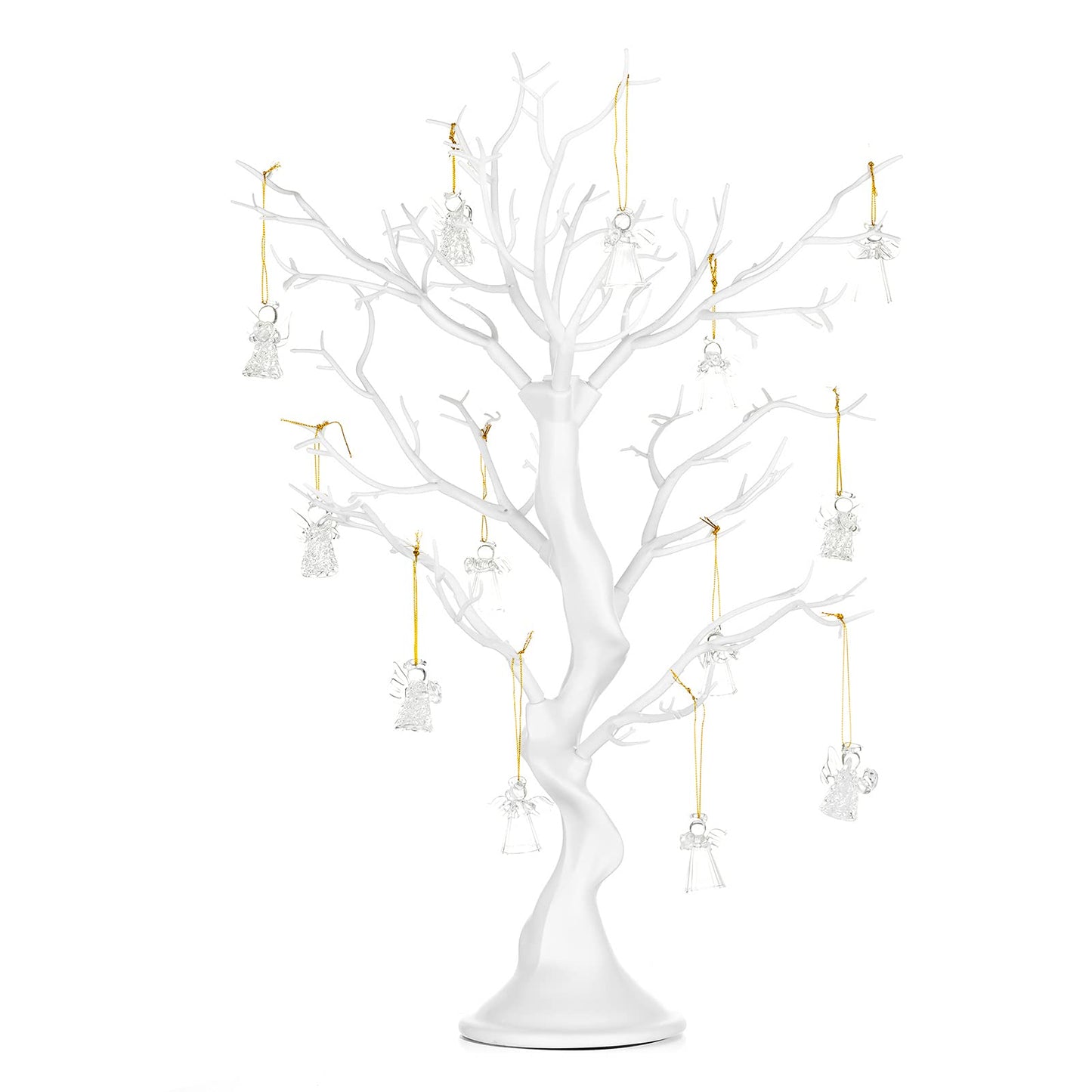 Brad decorativ NUPTIO Twig alb 75 cm pentru masa si vitrina