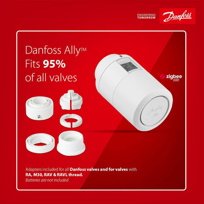 Set de pornire Danfoss Ally cu termostat pentru radiator si gateway, marime universala (Starter Set)