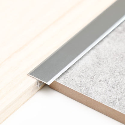 Profil T din aluminiu 0.9m x 2cm, finisaj matte silver