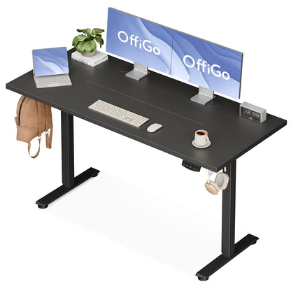 Birou OffiGo reglabil electric 180x70 cm cu USB si memorii