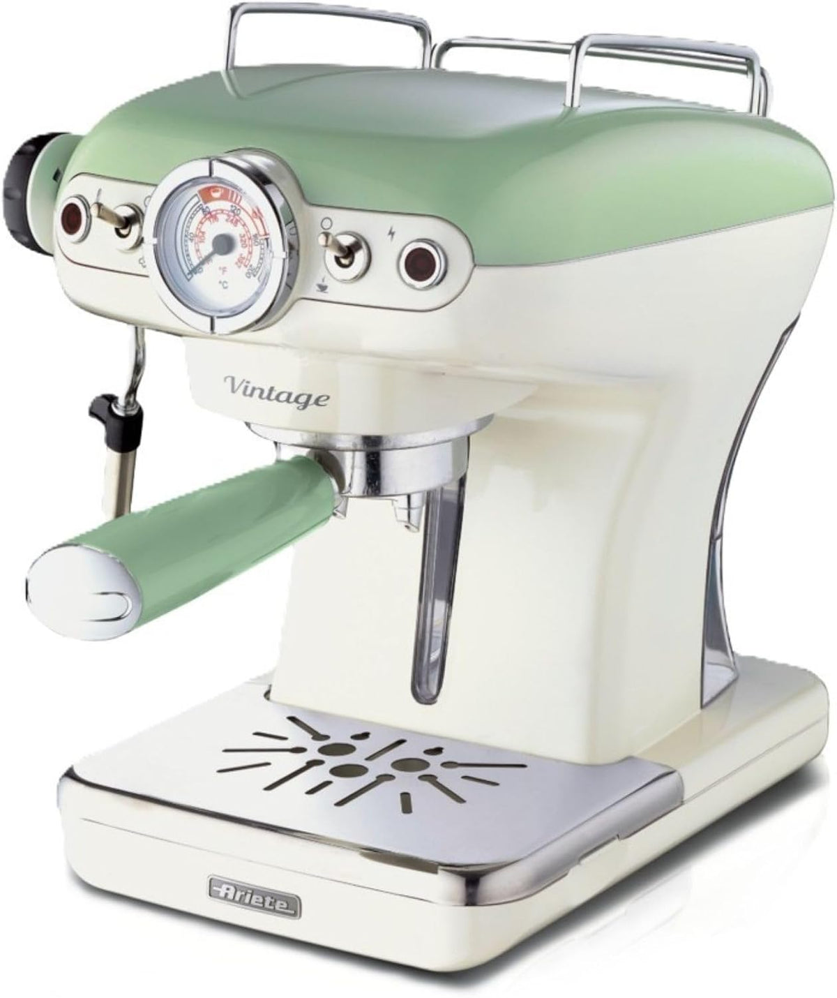 Espressor Ariete Vintage cu sita si duza pentru spumare lapte
