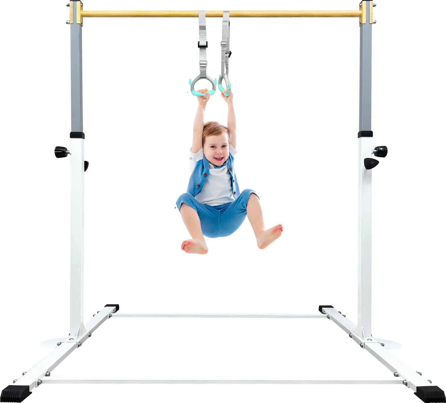 Bara gimnastica copii HomeSun, reglabila 90-150 cm, 100 kg
