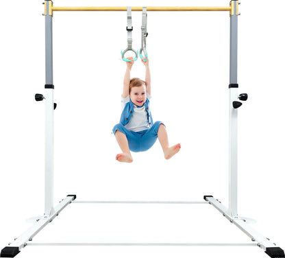 Bara gimnastica copii HomeSun, reglabila 90-150 cm, 100 kg