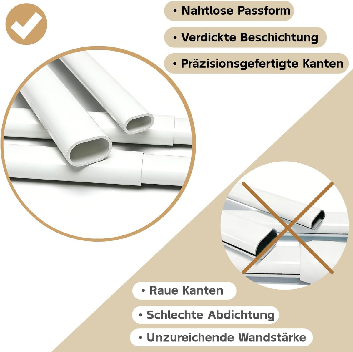 Bara perdea Venwemong Reglabila Extensibila 2 bucati 60-105 cm