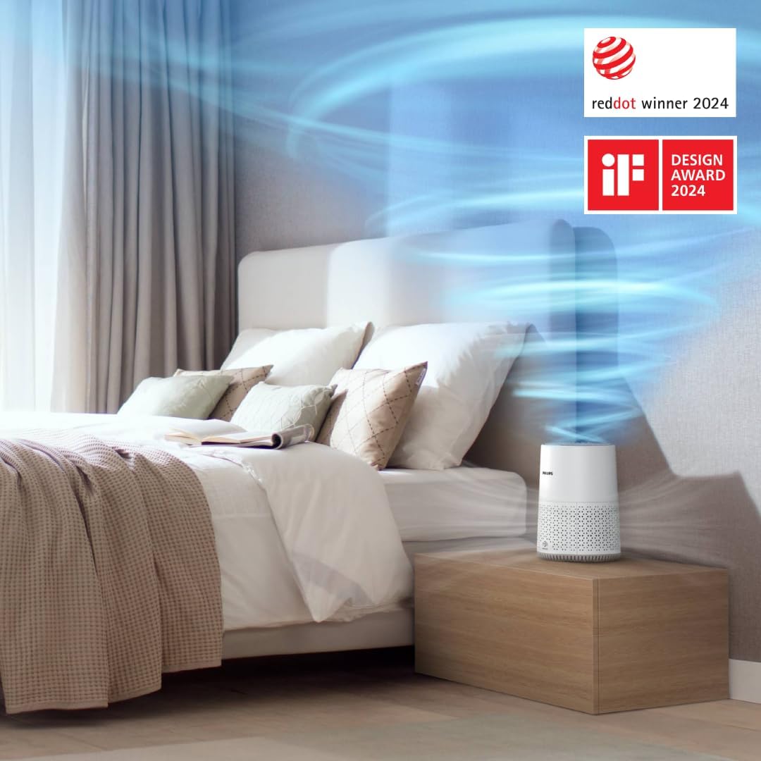 Purificator de aer PHILIPS Seria 600 pentru incaperi de pana la 44 m², alb