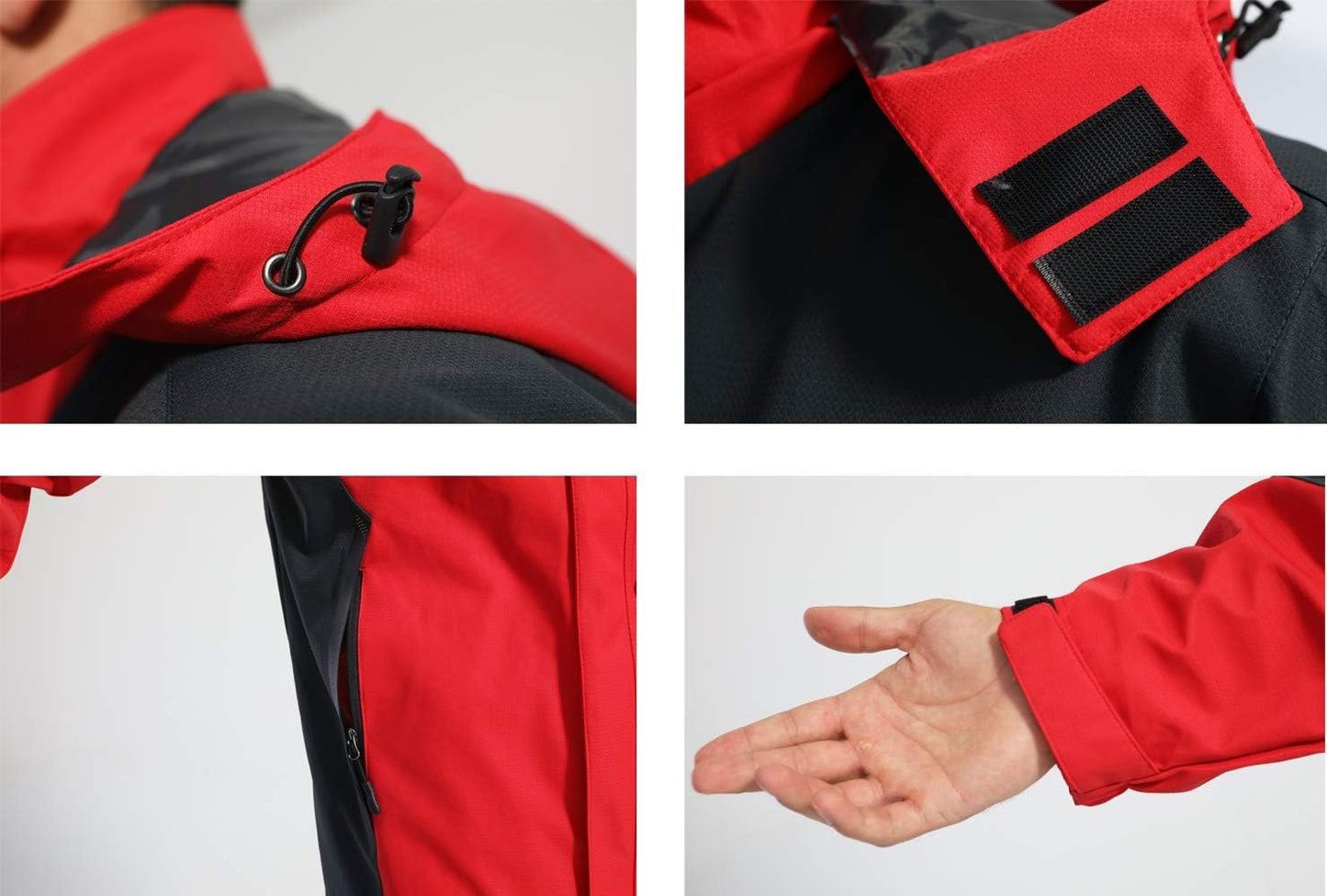 KEFITEVD Softshelljacke Herren Wasserabweisende Funktionsjacke mit Abnehmbarer Kapuze Leichte Outdoorjacke für Wandern Trekking