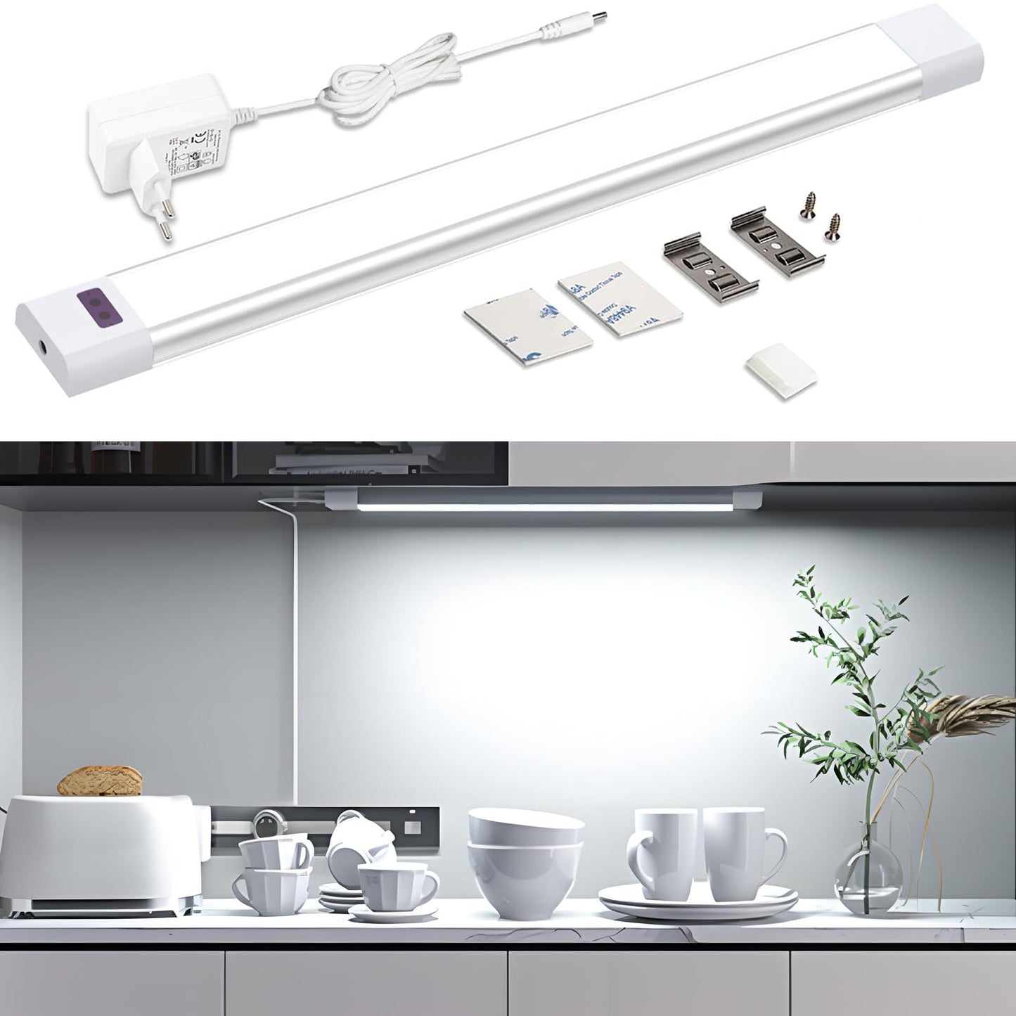 Banda LED WOBANE 60 cm cu senzor fara contact, 5 culori