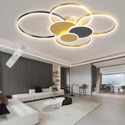 Lampa tavan LED Dimmable White + Black 68W 6800 lm telecomanda