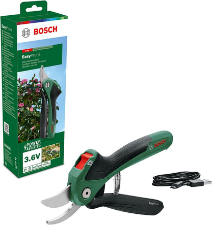 Foarfeca electrica de gradina Bosch EasyPrune 3.6 V, 450 taieri, marimea Neues Design