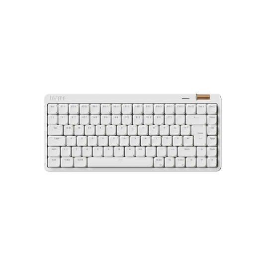 Tastatura mecanica low profile Flow Lite, 84 taste QWERTZ, wireless Bluetooth/2.4G/cablu, switch-uri schimbabile Specter Linear, reincarcabila, compatibila Win/Mac, alba
