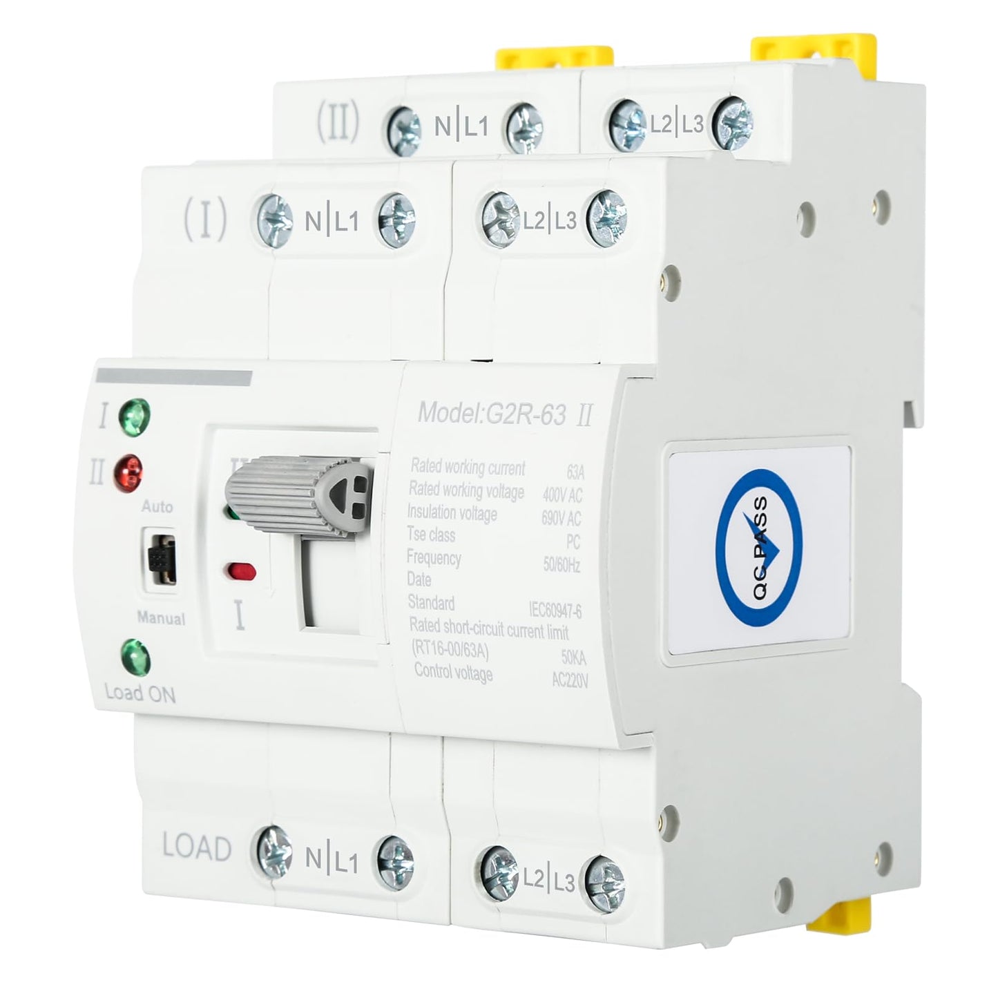 Comutator de Transfer Automat ATS G2R 4P 63A DIN Rail 220V DEWIN