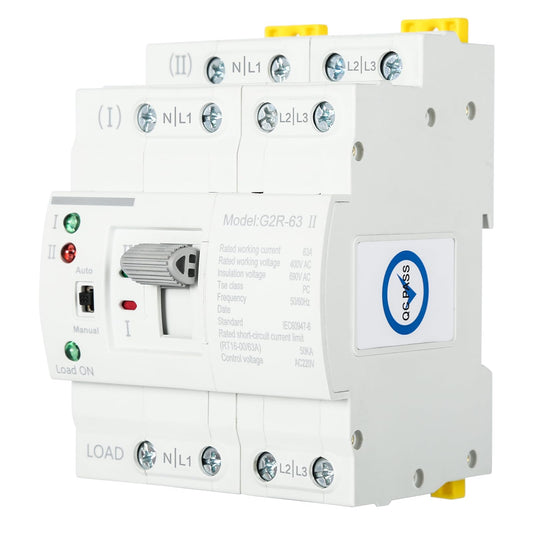 Comutator de Transfer Automat ATS G2R 4P 63A DIN Rail 220V DEWIN