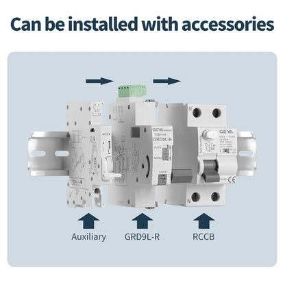 GEYA Auto Reclosing Device Circuit Breaker 6KA ELCB Self-Reclosing RCCB Recloser RCD AC Type (Auto Recloser AC220V+RCCB 2P-25A-30mA)