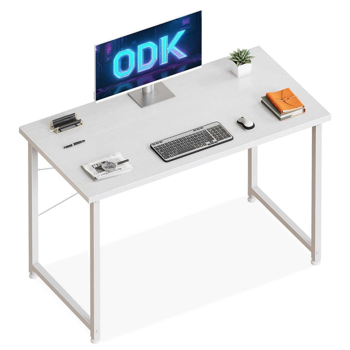 Birou ODK Small Desk 100x48 cm Alb Modern cu Sertar
