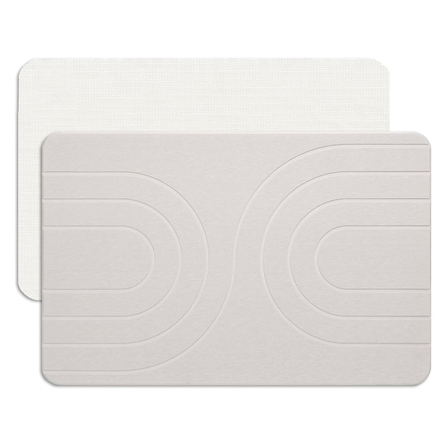 Covoras baie Feilifan Stone Bath Mat Diatomita antiderapant gri