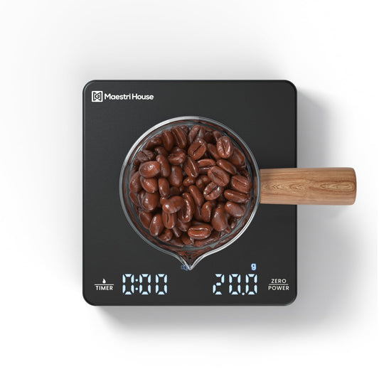 Cantar cafea Ultra Mini But Pro cu timer 2kg/0.1g + Maestri House + reincarcabil,