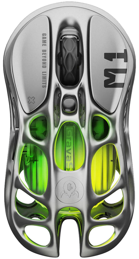 Mouse gaming wireless Mercury M1 Pro GravaStar, 26000 DPI, 4K, tri-mode