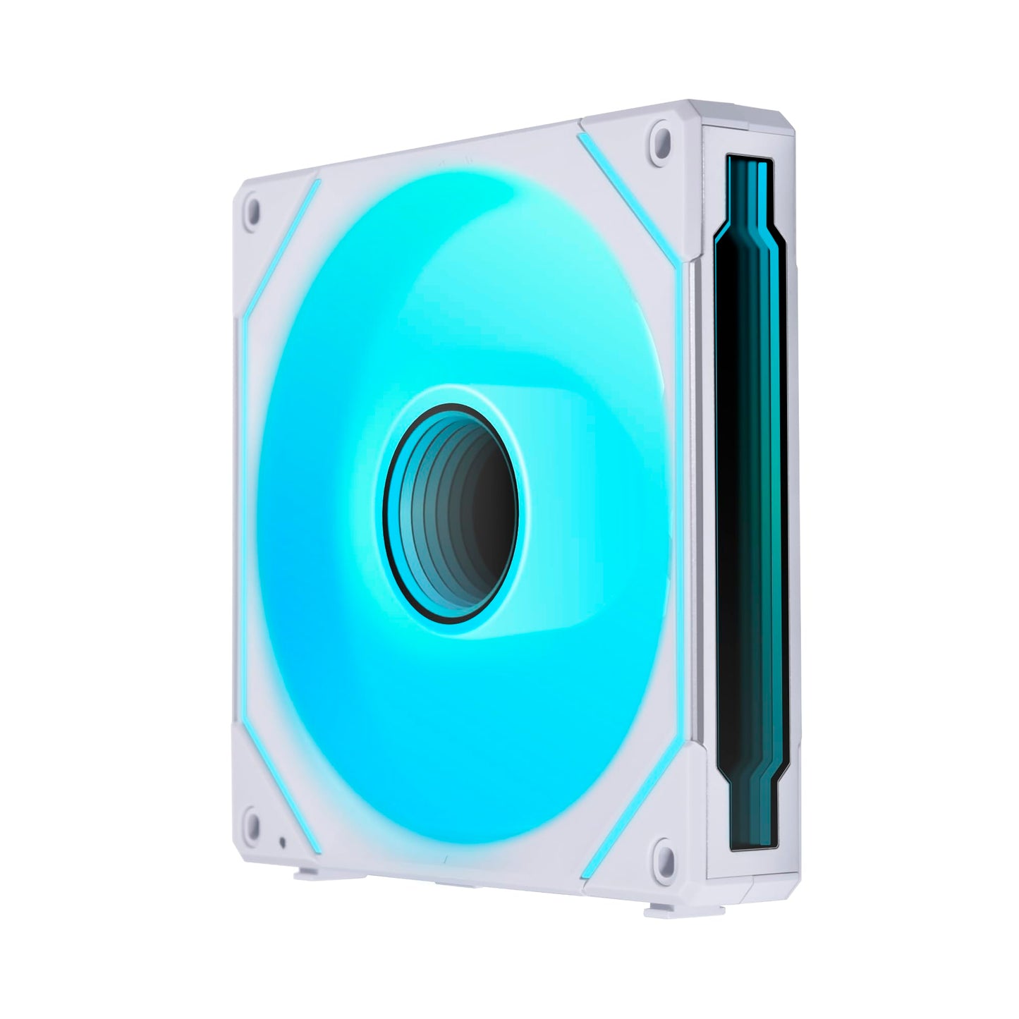 Lian Li UNI Fan SL-Infinity 120-Triple Pack-ARGB Fan-Infinity Mirror-Daisy-Chain Design-Customizable Lighting Effects-One Cable Connection-with Controller-White-(UF-SLIN120-3W)