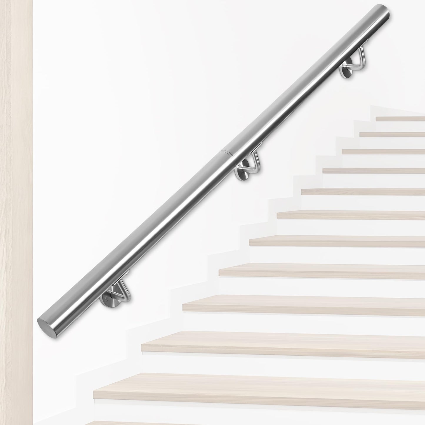 Balustrada OUUTMEE Handlauf din otel inoxidabil 200 cm, 304