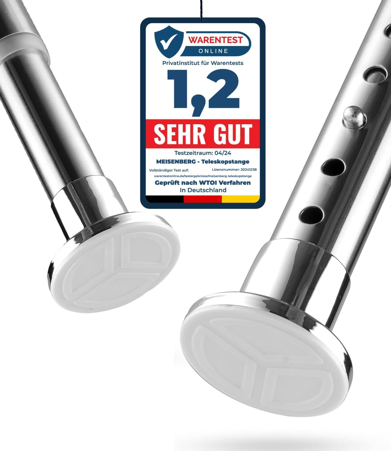 Tija perdea MEISENBERG extensibila 260-310 cm, otel 32 mm