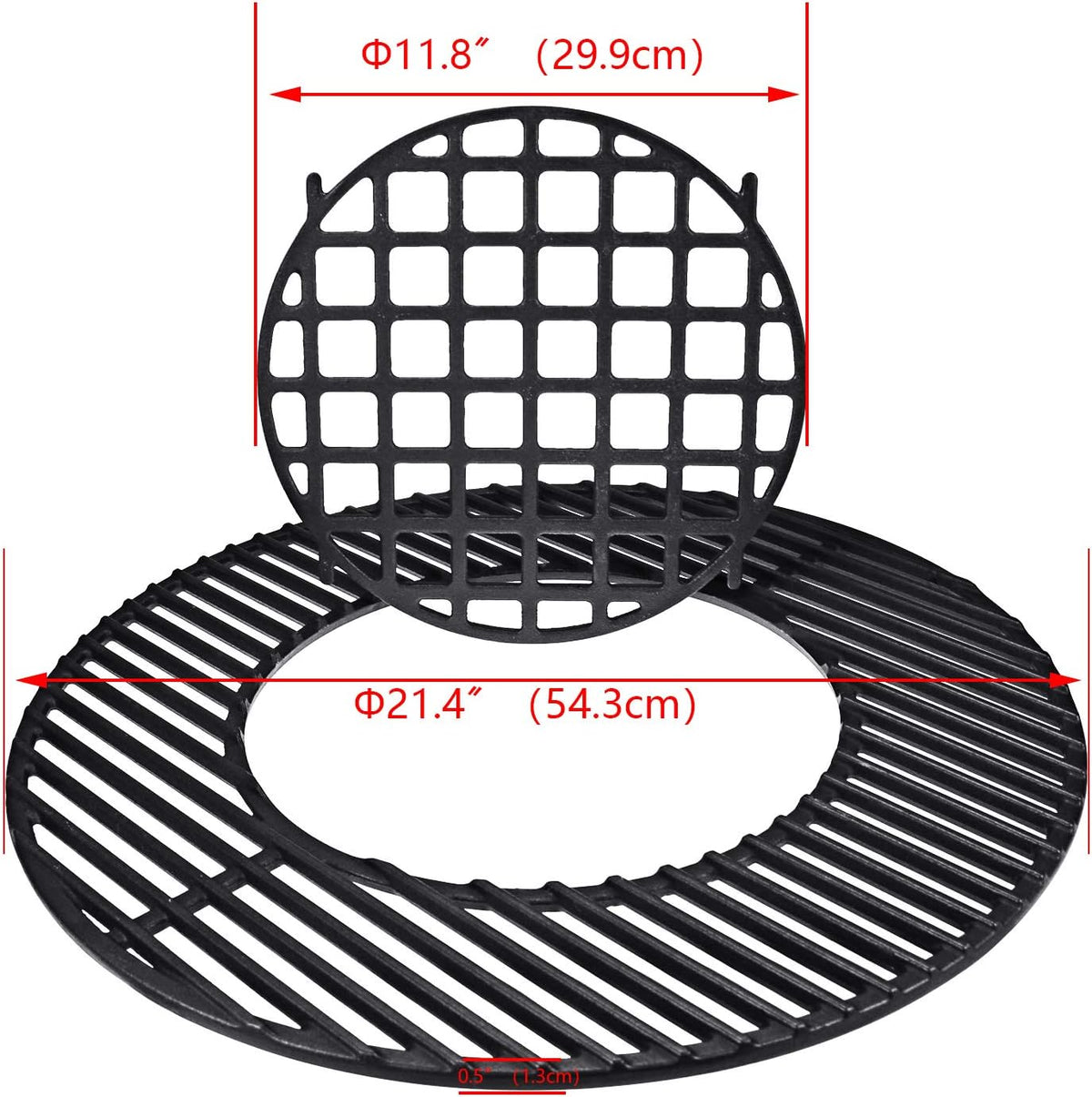 Gratar de gatit GFTIME din fonta pentru gratare Weber pe carbune de 57 cm