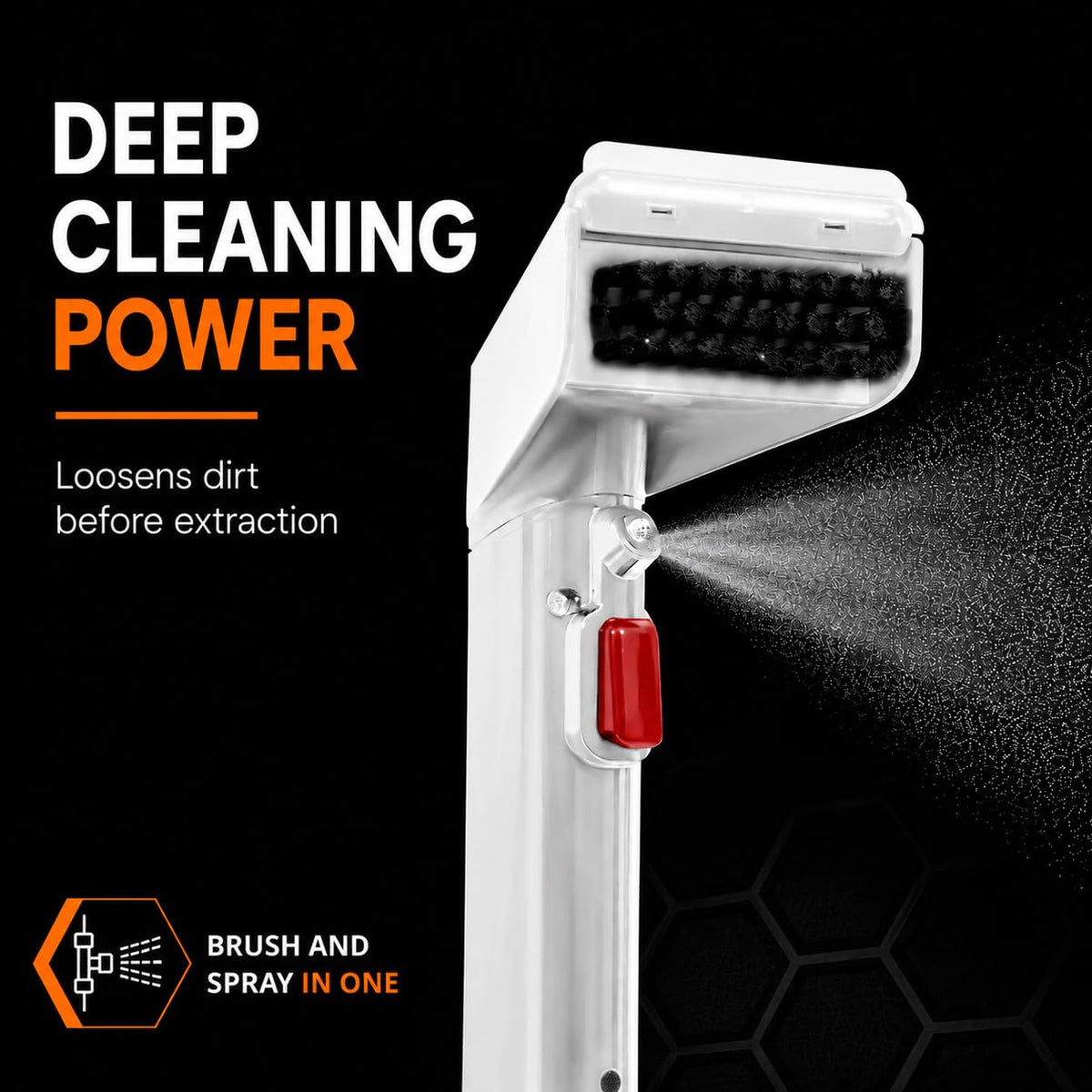 Aparat curatat covoare POWELL 304W 450W 13000Pa alb compact