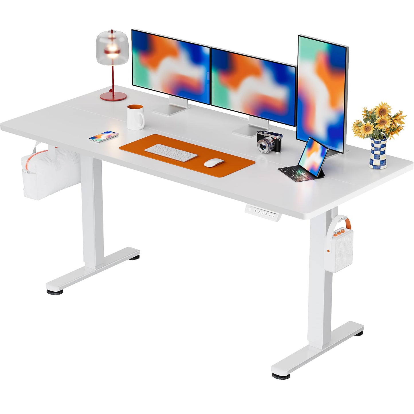 Birou ErGear Height-Adjustable Desk 160x80 cm electric 72-118 cm