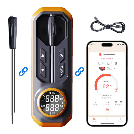 Termometru carne GRAM PRES GP-BBQ2311 Bluetooth 500ft, digital