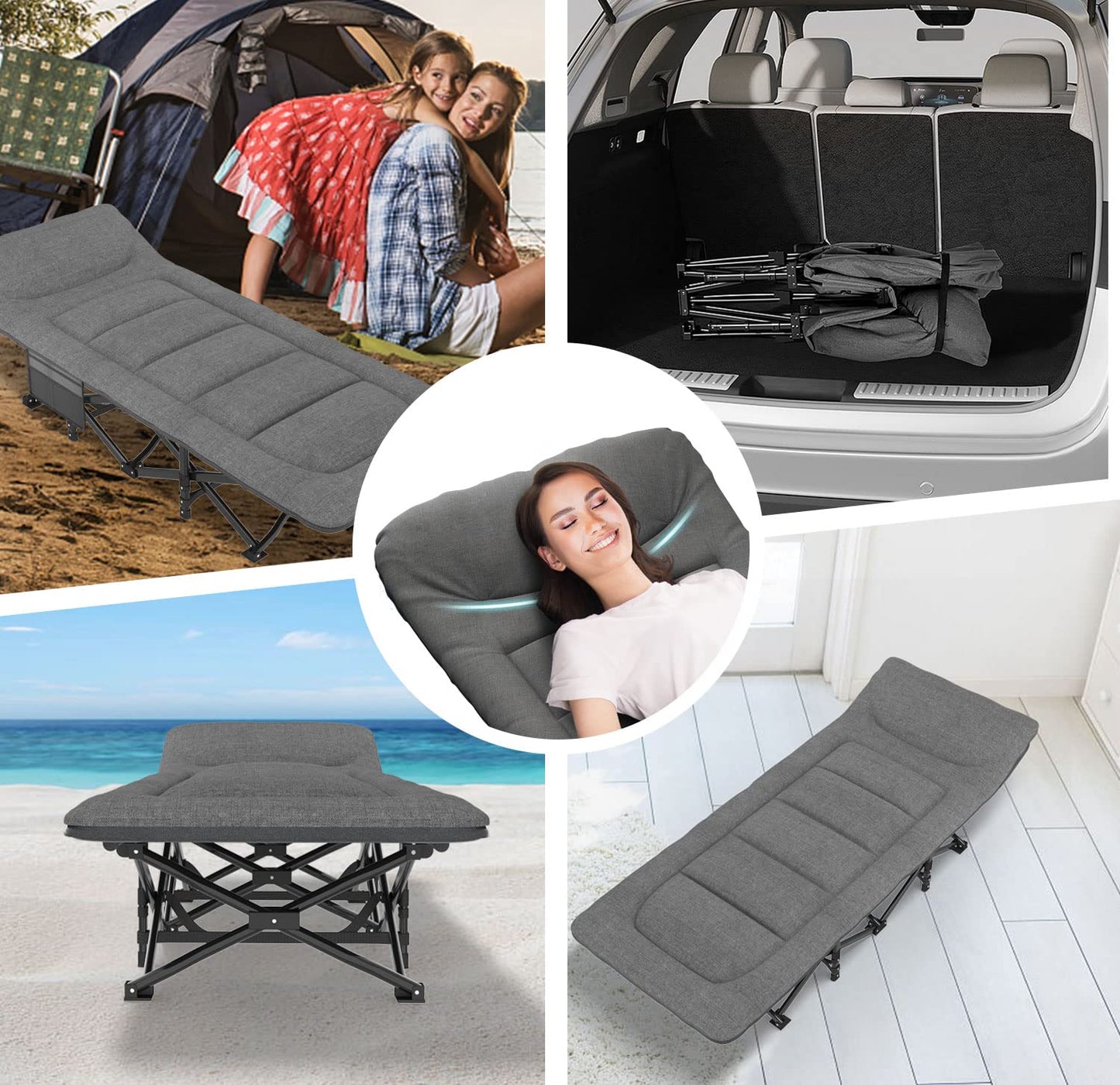 Pat camping ATORPOK SHOP Mh pliabil 200 kg cu perna integrata