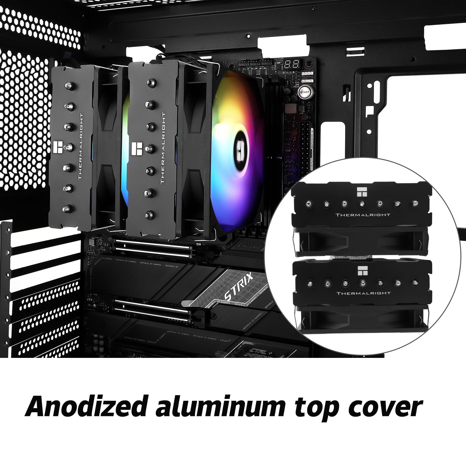 Phantom Spirit 120 SE ARGB CPU Air Cooler,7 Heat Pipes CPU Cooler,Dual 120mm TL-C12B-S V2 PWM Fan,AGHP 4.0 Technilogy,S-FDB Bearing,for AMD AM4 AM5/Intel 1700/1150/1151/1200/1851