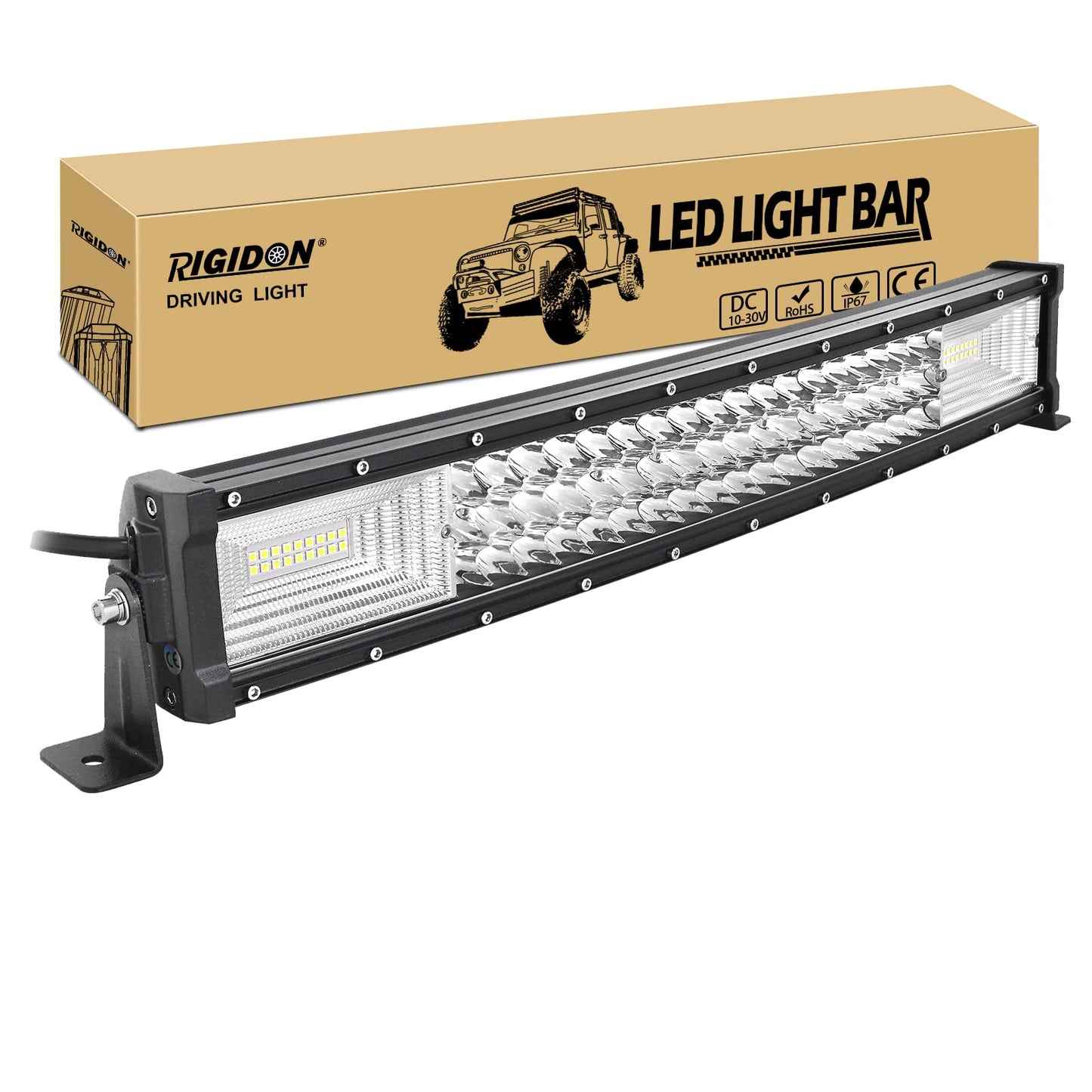 Bara LED RIGIDON Curved Thin Slim 52 inch 675W 6000K IP67