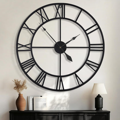Ceas de perete HAITANG Vintage 47 cm silentios, analog, quartz