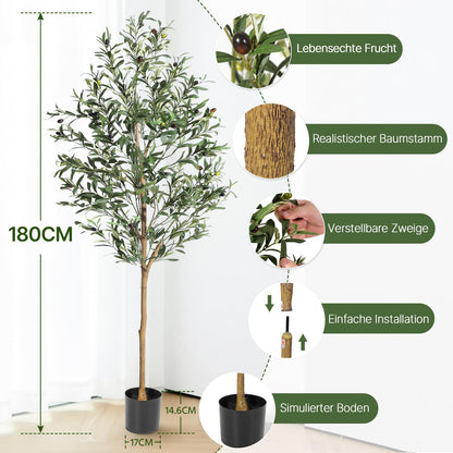 Maslin artificial HAUSPROFI 180 cm realist